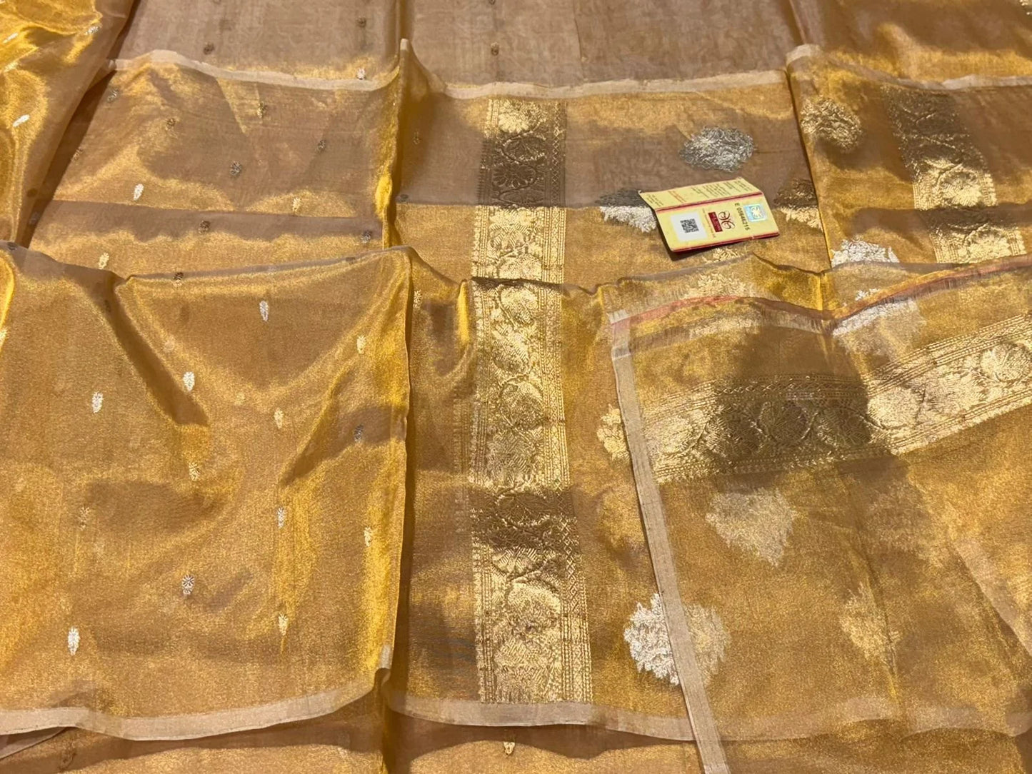 Banarasi Handloom Silk Tissue Saree – A Masterpiece of Elegance
