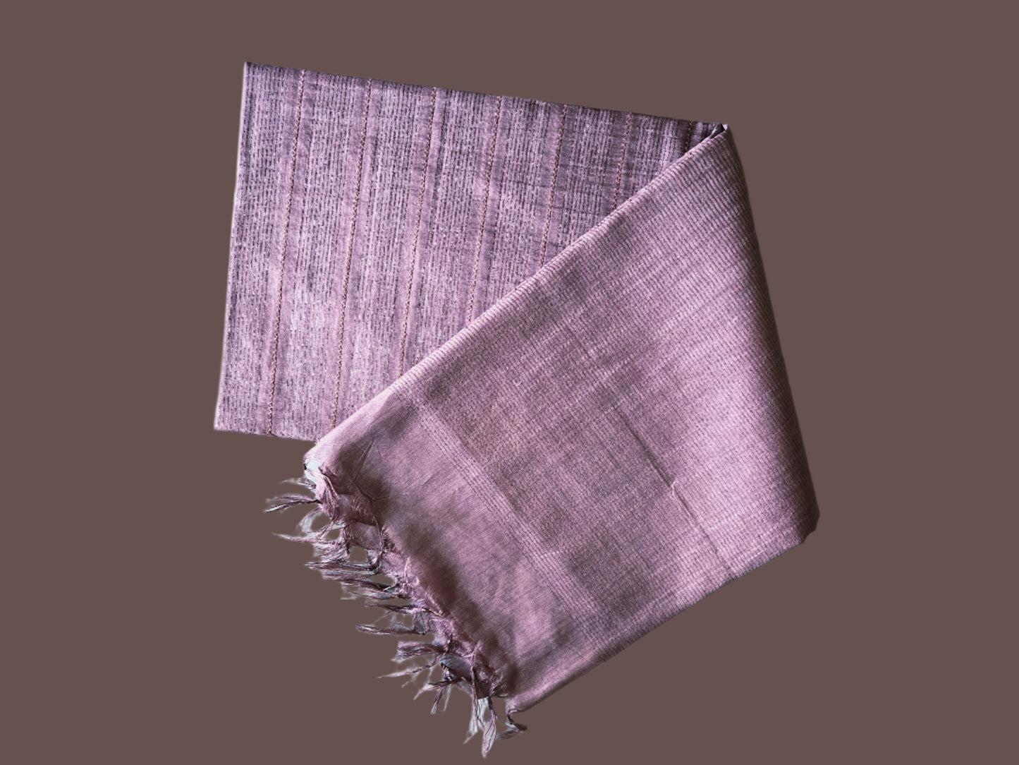 Allover Kanta Stitch Tussar Silk Saree USA in Baby Pink | Handcrafted Soft Silk Saree | Pastel Silk Saree for Wedding & Festive Wear
