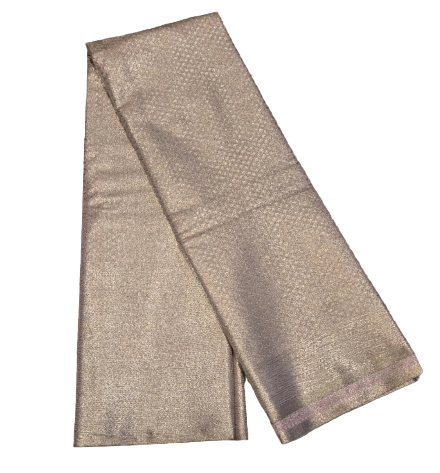 Premium Tissue Brocade Saree in Bridal Grey with Zari Work & Matching Pallu | Soft Silk Saree USA