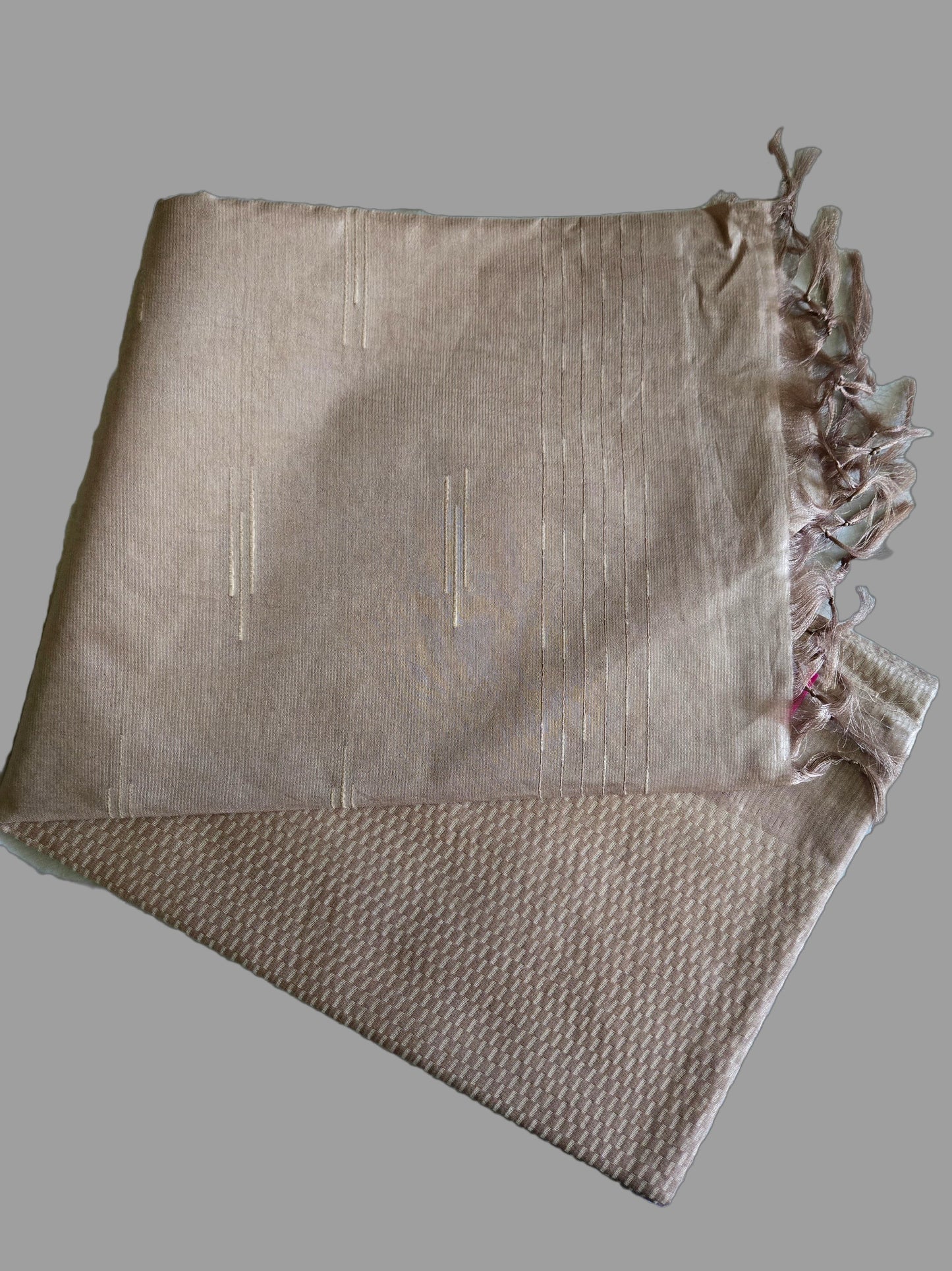 Allover Stitch Tussar Silk Saree USA in Light Lavender |Soft Silk Saree | Pastel Color Silk Saree for Wedding & Festive Wear