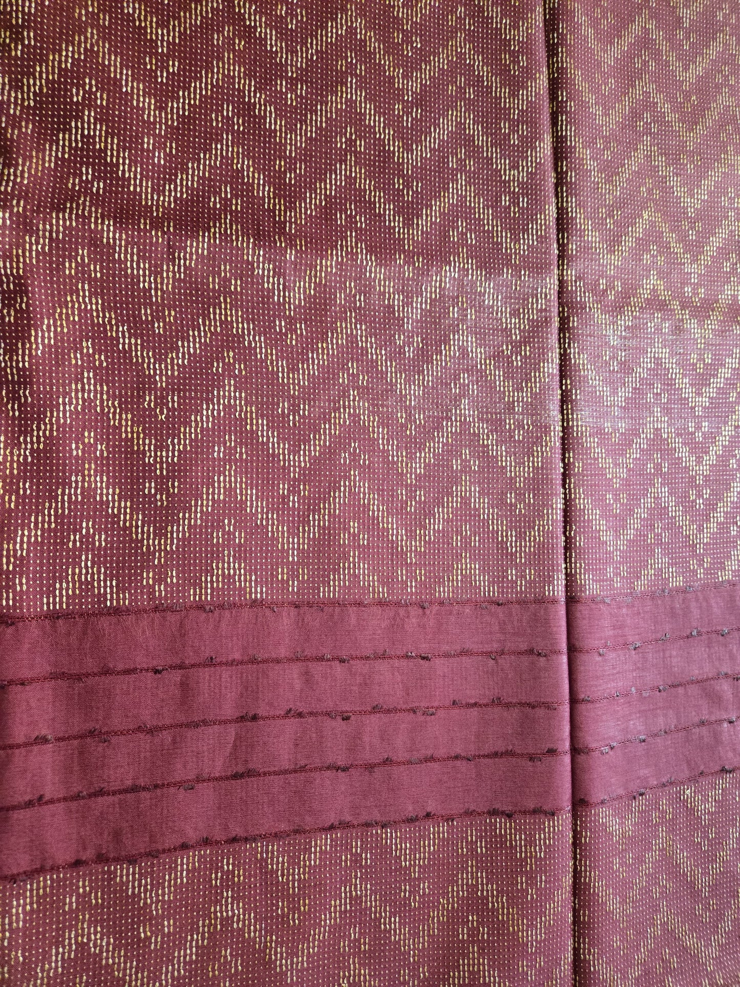 Allover Thread Work Semi Tussar Silk Saree in Maroon | Soft Silk Saree USA |Maroon Silk Saree for Wedding & Festive Wear