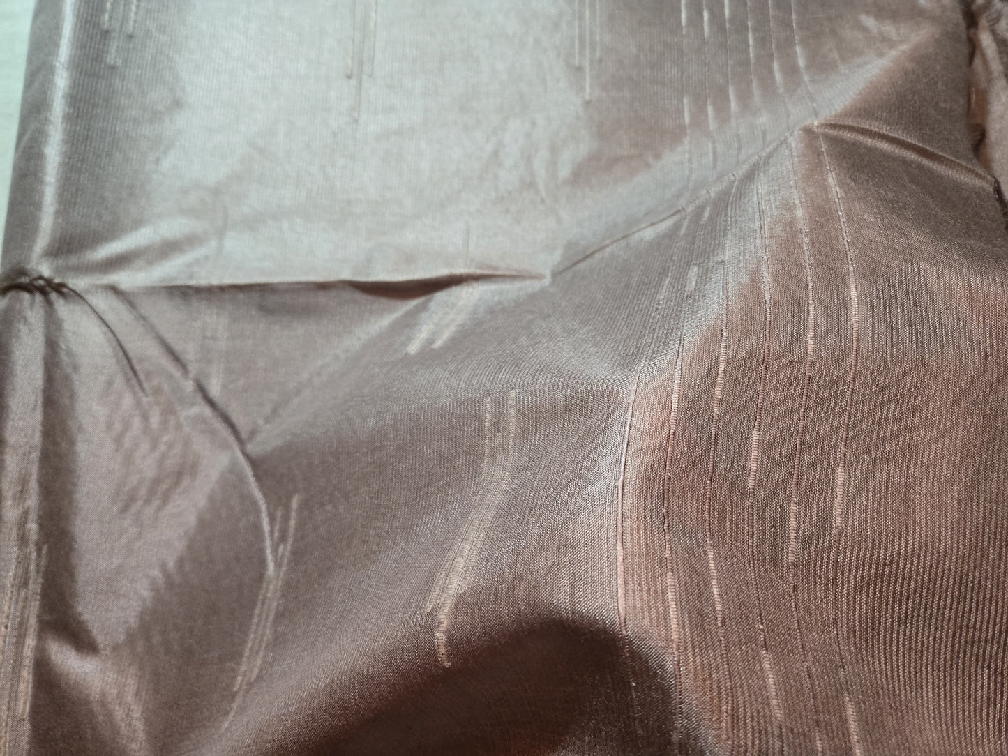 Allover Stitch Tussar Silk Saree USA in Light Lavender |Soft Silk Saree | Pastel Color Silk Saree for Wedding & Festive Wear