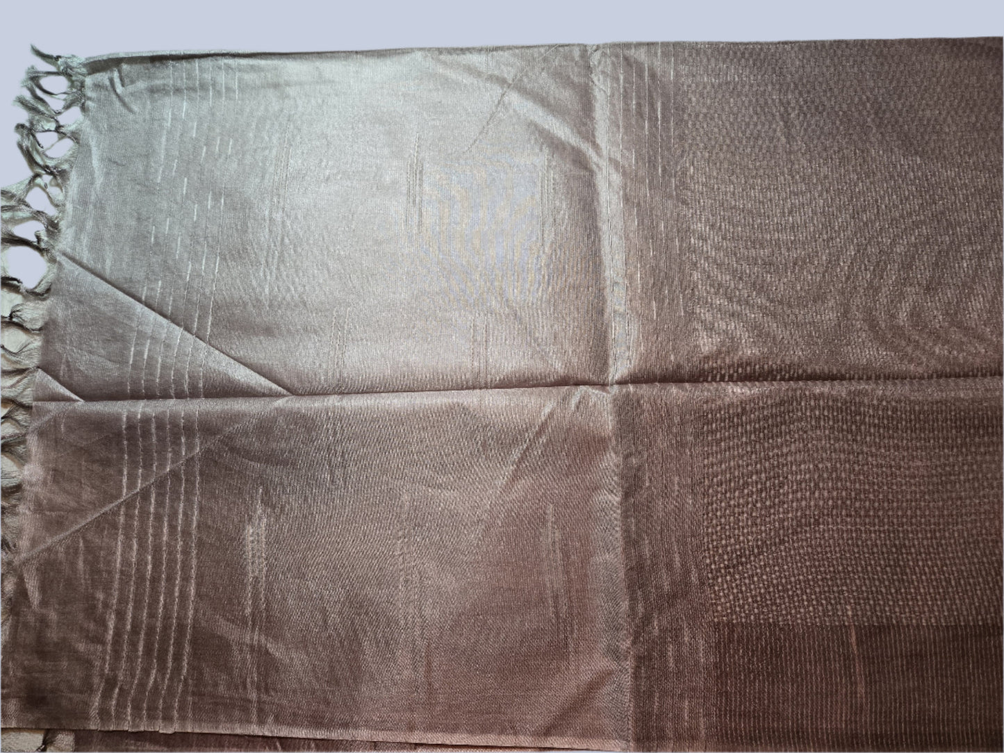 Allover Stitch Tussar Silk Saree USA in Light Lavender |Soft Silk Saree | Pastel Color Silk Saree for Wedding & Festive Wear