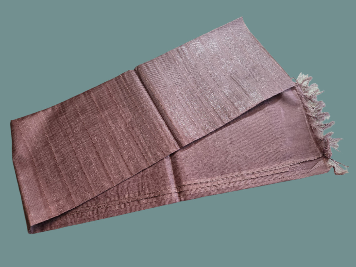 Allover Kanta Stitch Tussar Silk Saree USA in Baby Pink | Handcrafted Soft Silk Saree | Pastel Silk Saree for Wedding & Festive Wear