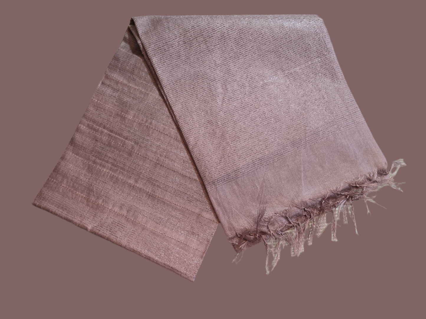 Allover Kanta Stitch Tussar Silk Saree USA in Baby Pink | Handcrafted Soft Silk Saree | Pastel Silk Saree for Wedding & Festive Wear