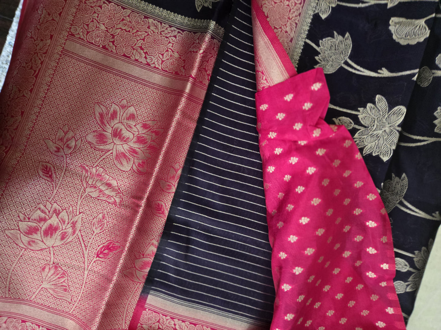 Soft Silk Sarees USA| Elegant Resham Semi Silk Saree with Running Blouse – Lightweight & Graceful Drape