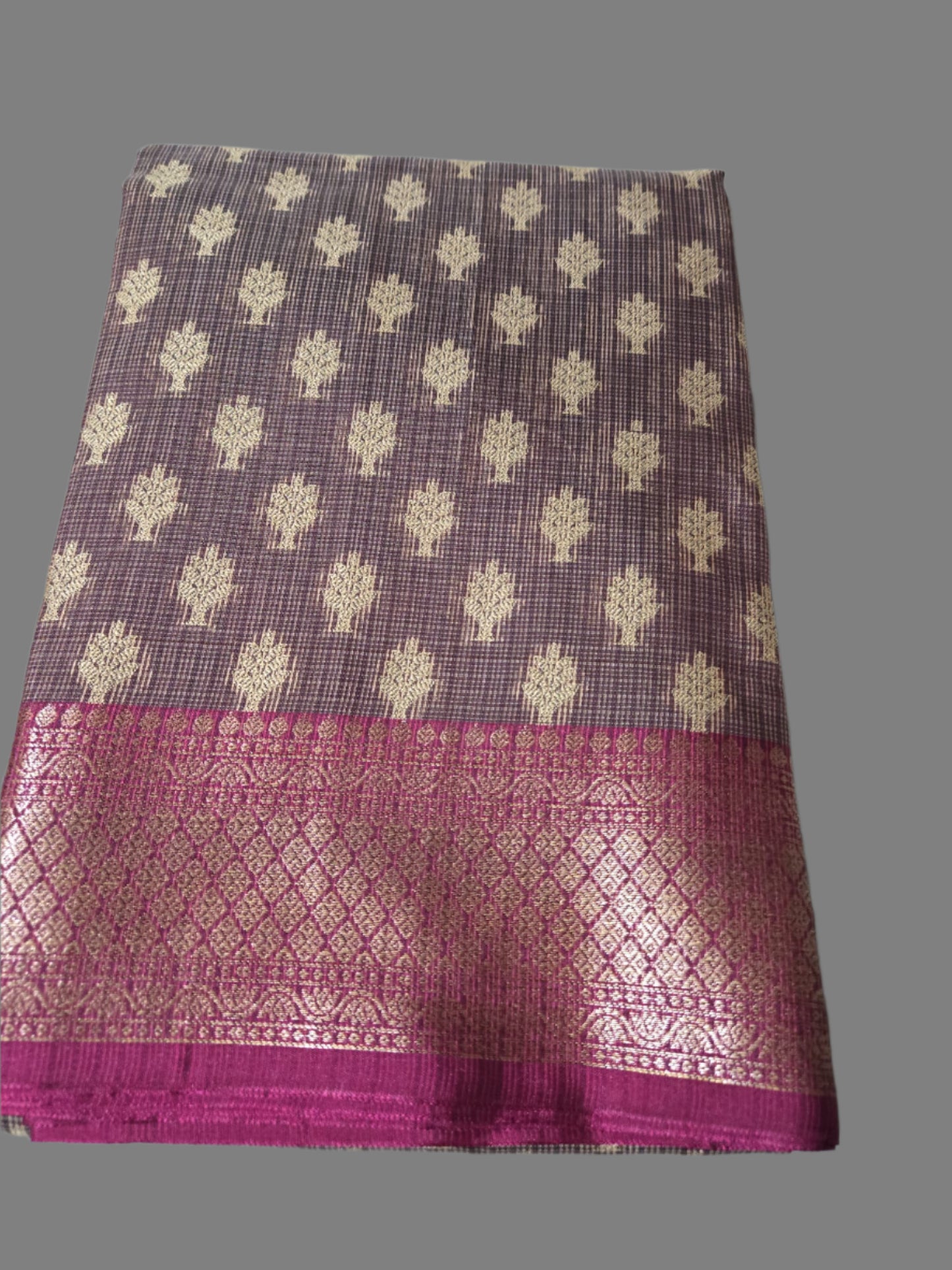 Banaras Chanderi Kota Very Soft Silk Saree | Allover Zari Buti & Zari Border | Elegant Handwoven Saree Red
