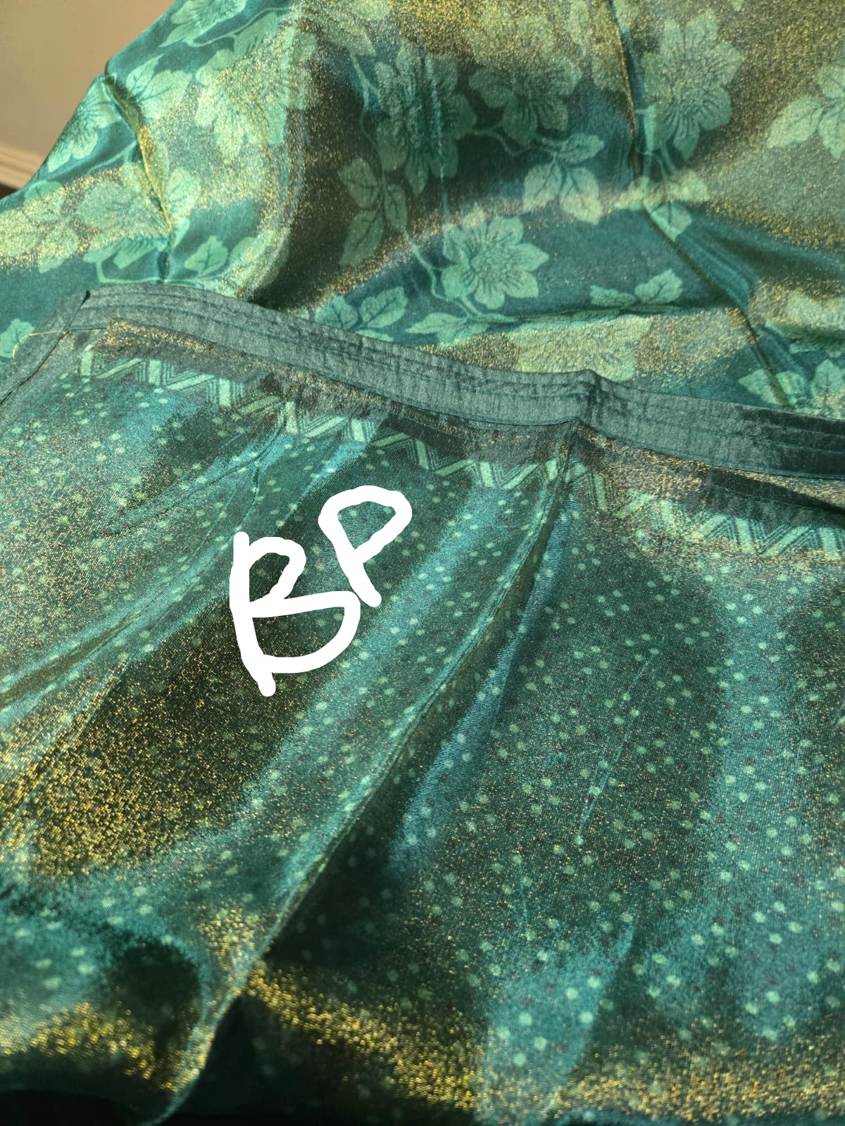 Buy Green Tissue Viscose Printed Saree Online – Buy Sarees from Texas