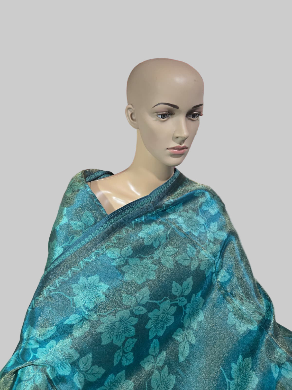 Buy Green Tissue Viscose Printed Saree Online – Buy Sarees from Texas