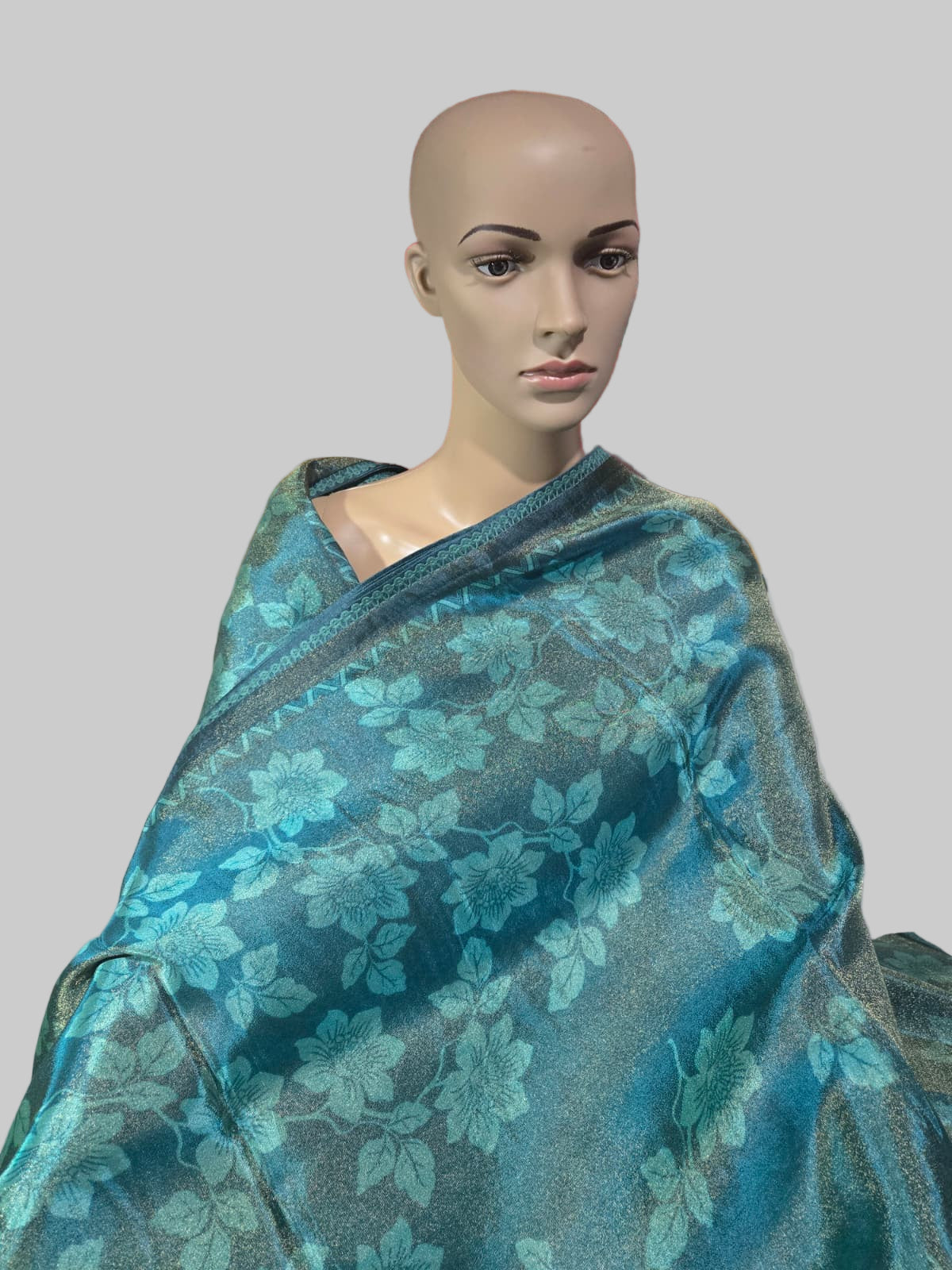 Buy Green Tissue Viscose Printed Saree Online – Buy Sarees from Texas