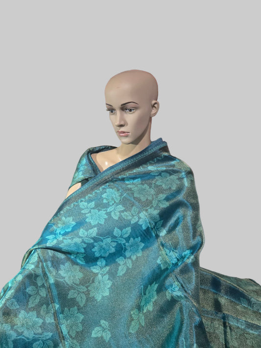 Buy Green Tissue Viscose Printed Saree Online – Buy Sarees from Texas