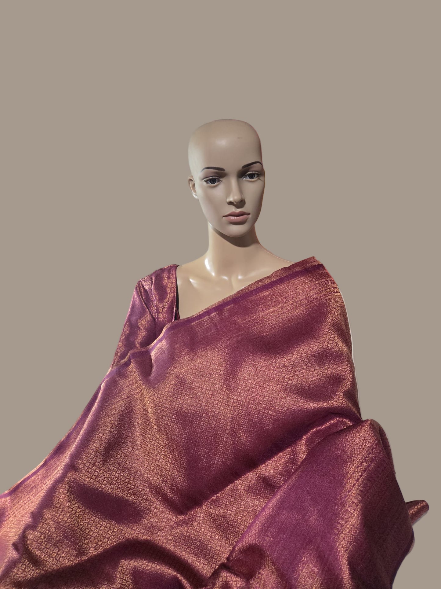 Soft Silk Saree with Elegant Border & Stitched Blouse, Stitched Saree – Ready to Wear Saree USA | Shipping from USA