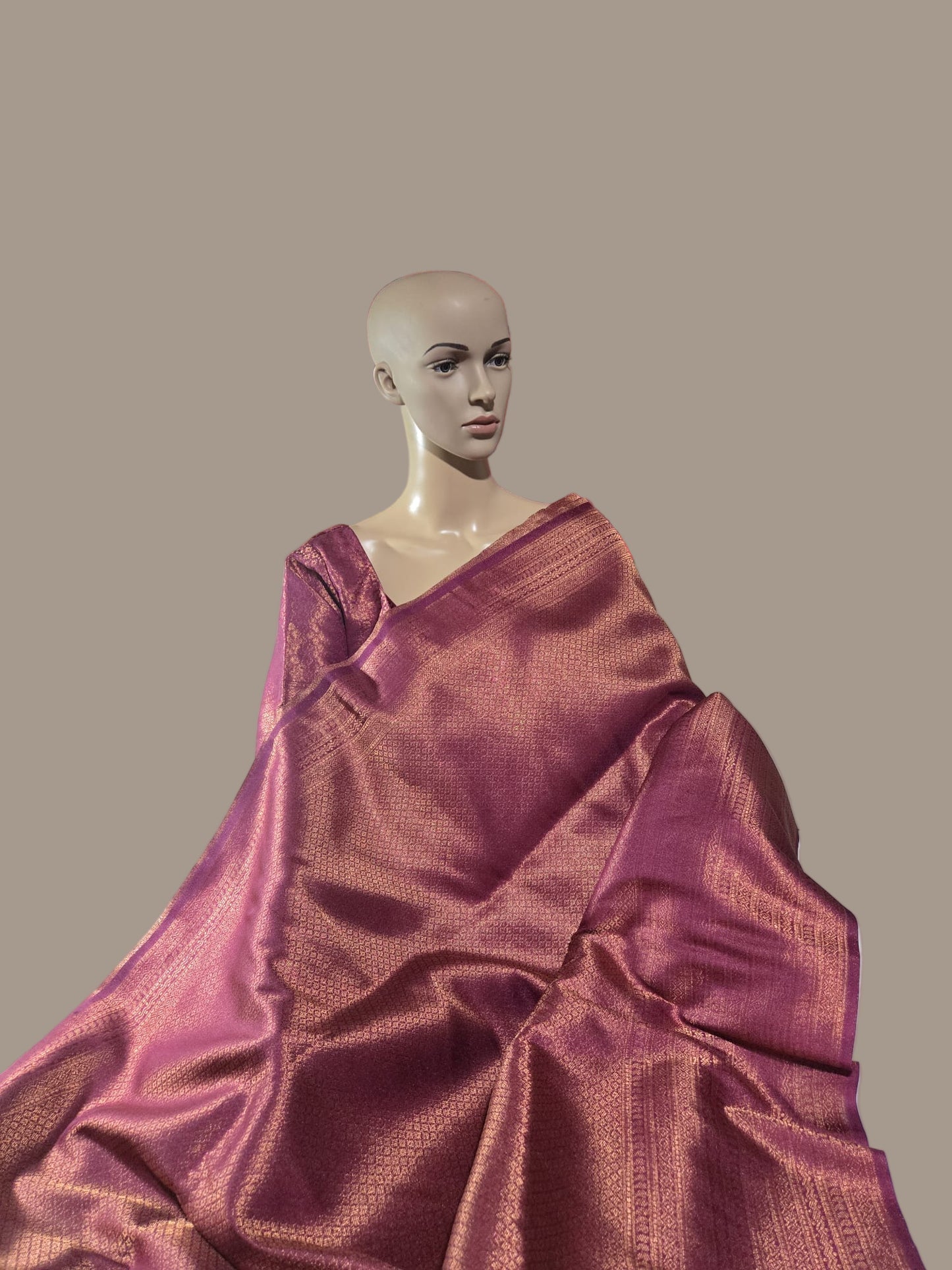 Soft Silk Saree with Elegant Border & Stitched Blouse, Stitched Saree – Ready to Wear Saree USA | Shipping from USA