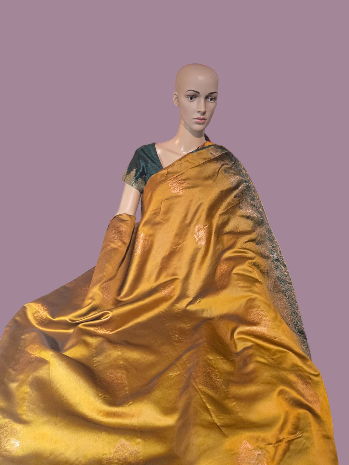 Light Weight Fancy Art Silk Yellow Silk Saree with Blouse Piece. Buy from USA