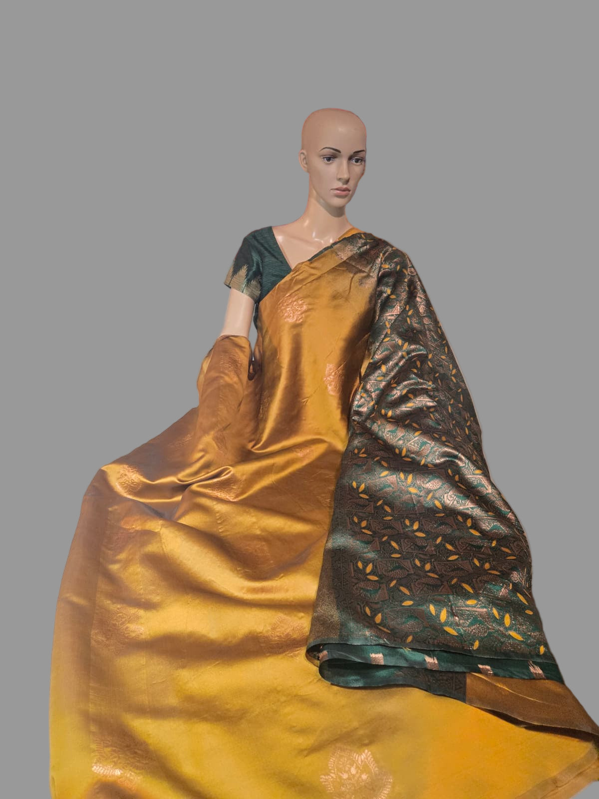Light Weight Fancy Art Silk Yellow Silk Saree with Blouse Piece. Buy from USA