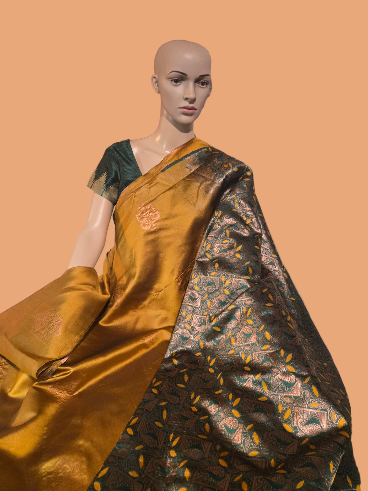 Light Weight Fancy Art Silk Yellow Silk Saree with Blouse Piece. Buy from USA