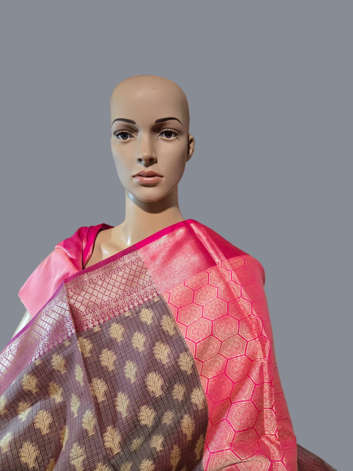 Banaras Chanderi Kota Doria Soft Silk Saree | Allover Zari Buti & Zari Border | Elegant Handwoven Saree Red