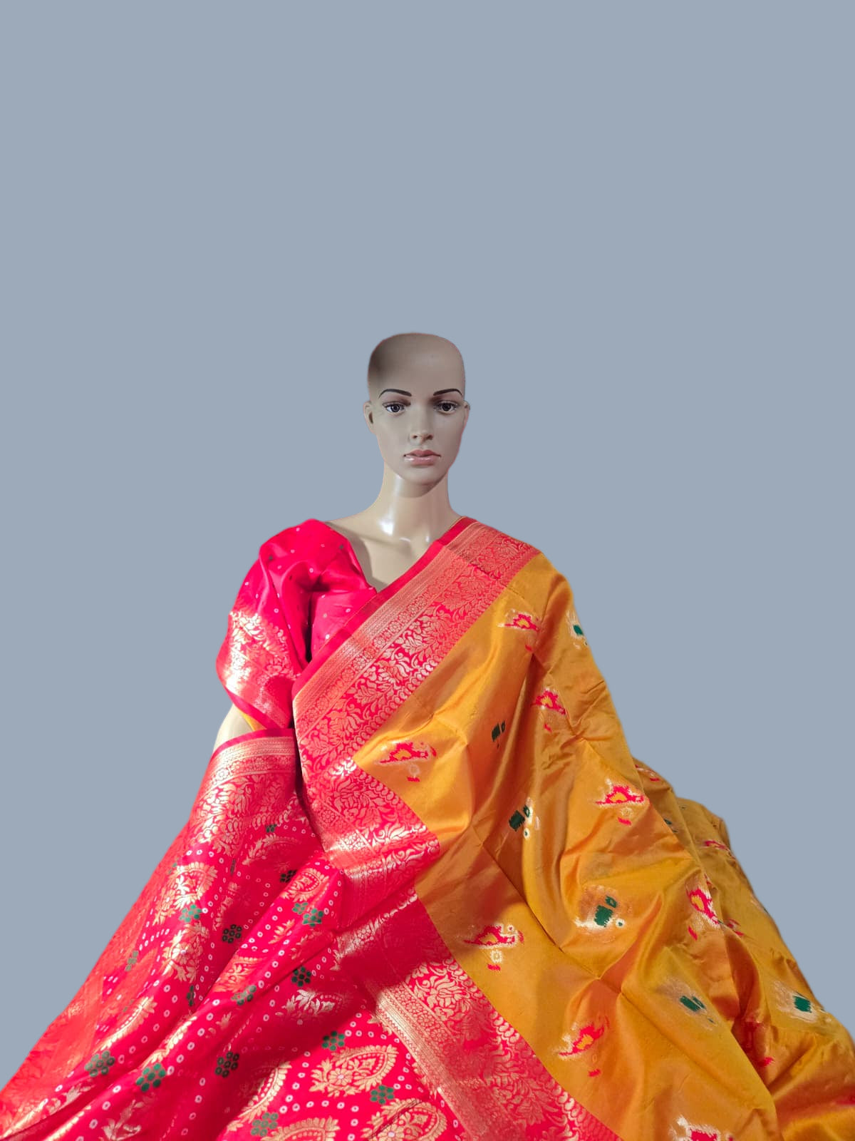 Yellow Art Silk Woven Banarasi Style Saree – Ethnic Indian Saree Online USA | Fast Shipping