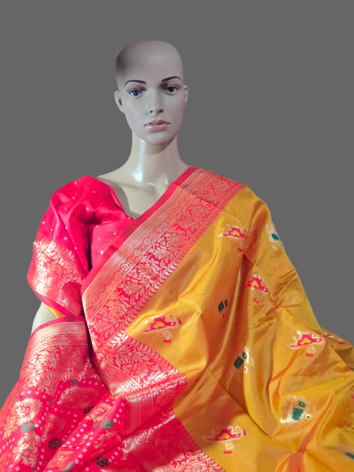 Yellow Art Silk Woven Banarasi Style Saree – Ethnic Indian Saree Online USA | Fast Shipping