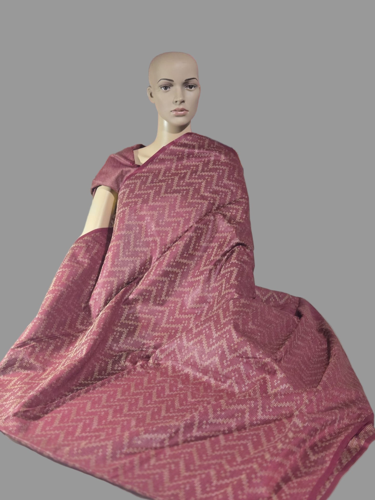 Allover Thread Work Semi Tussar Silk Saree in Maroon | Soft Silk Saree USA |Maroon Silk Saree for Wedding & Festive Wear