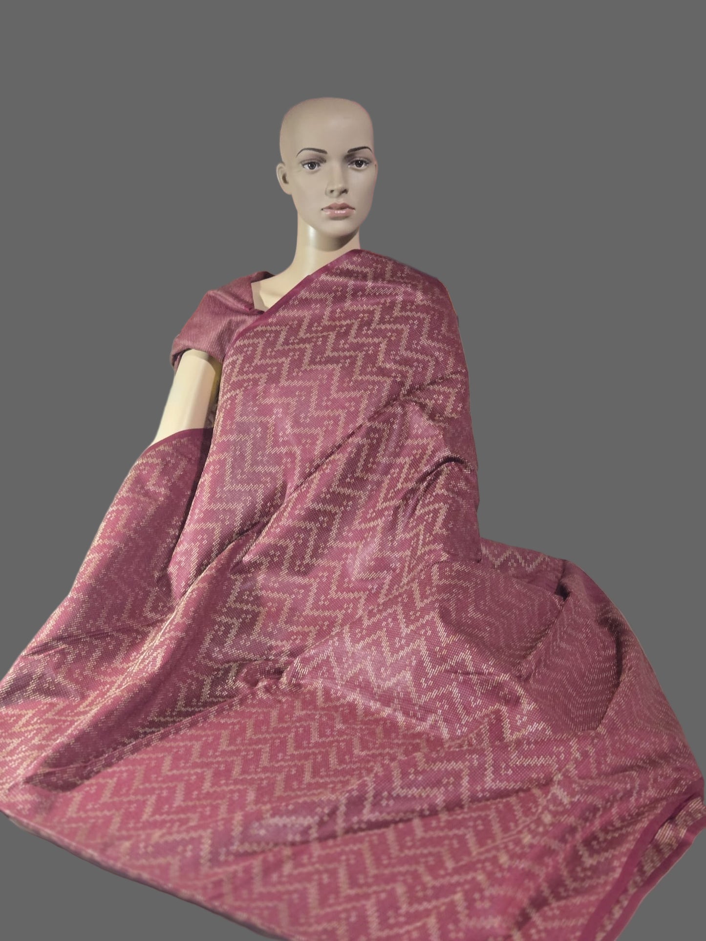 Allover Thread Work Semi Tussar Silk Saree in Maroon | Soft Silk Saree USA |Maroon Silk Saree for Wedding & Festive Wear