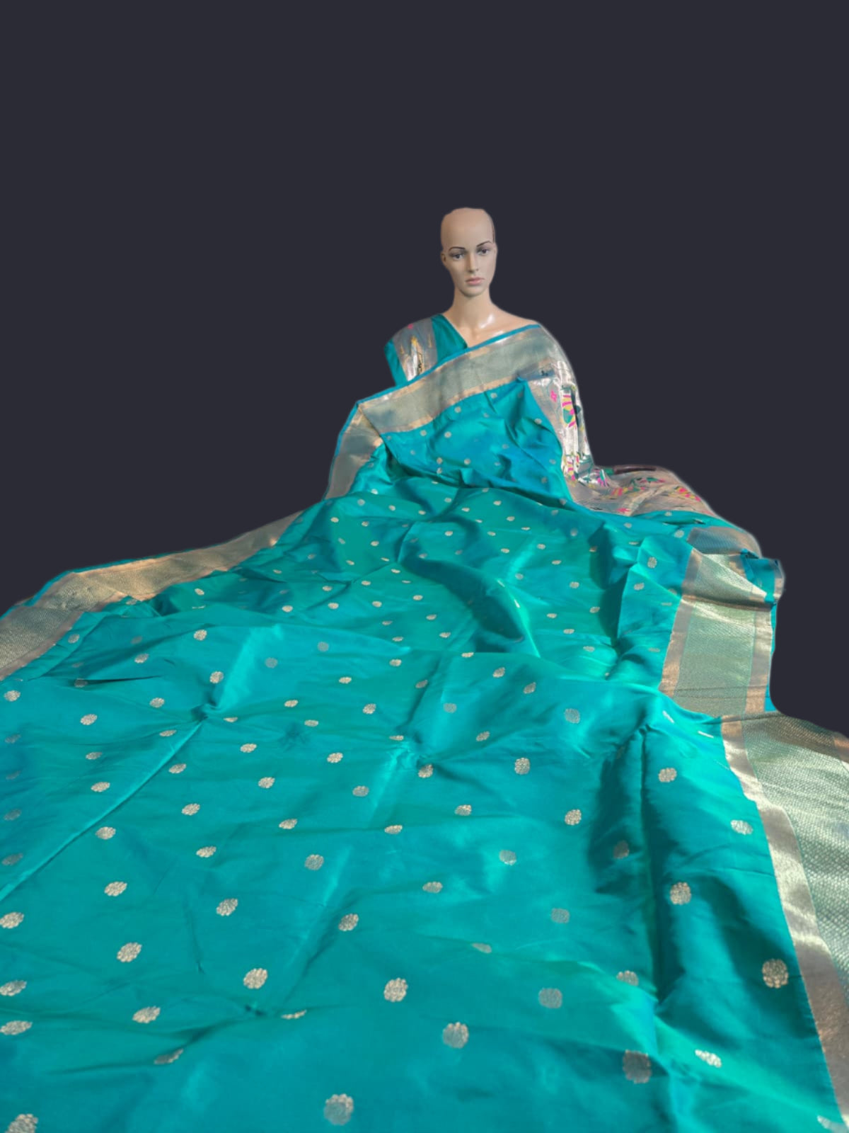 Ranisilks High Quality Paithani Silk Saree with Gold Zari Weaving & Tassel Pallu – Buy from USA