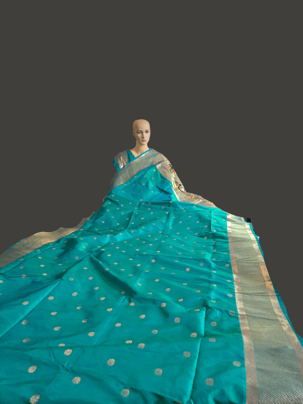 Ranisilks High Quality Paithani Silk Saree with Gold Zari Weaving & Tassel Pallu – Buy from USA