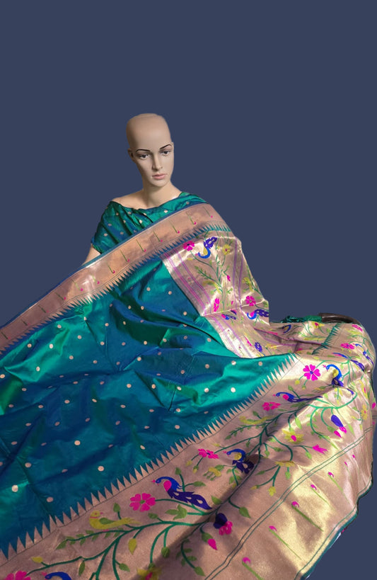 Exclusive Kanjeevaram Paithani Silk Saree Buy from USA