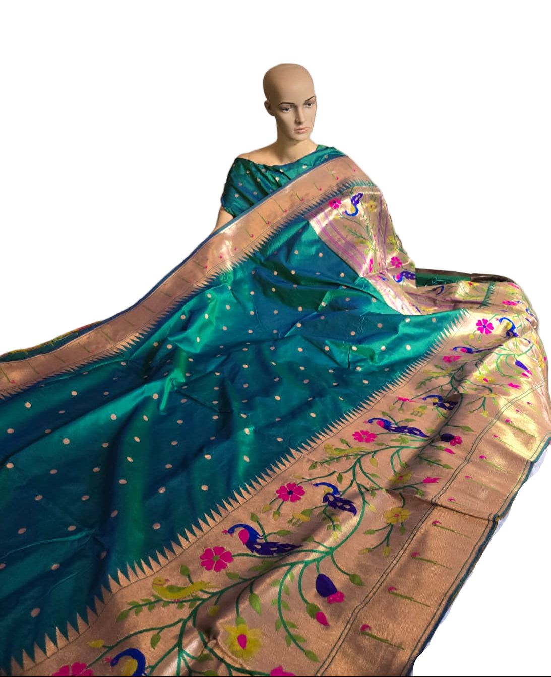 Exclusive Kanjeevaram Paithani Silk Saree Buy from USA