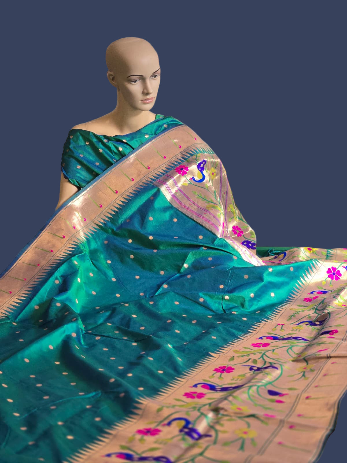 Exclusive Kanjeevaram Paithani Silk Saree Buy from USA