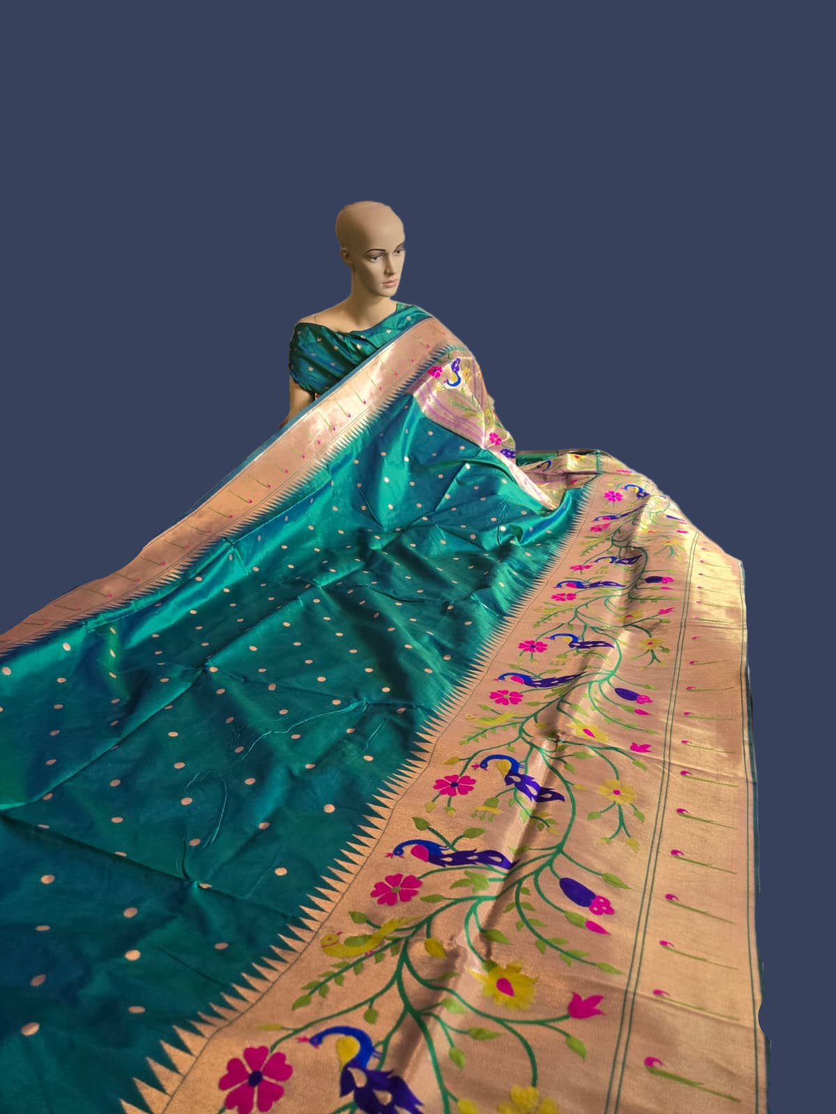 Exclusive Kanjeevaram Paithani Silk Saree Buy from USA