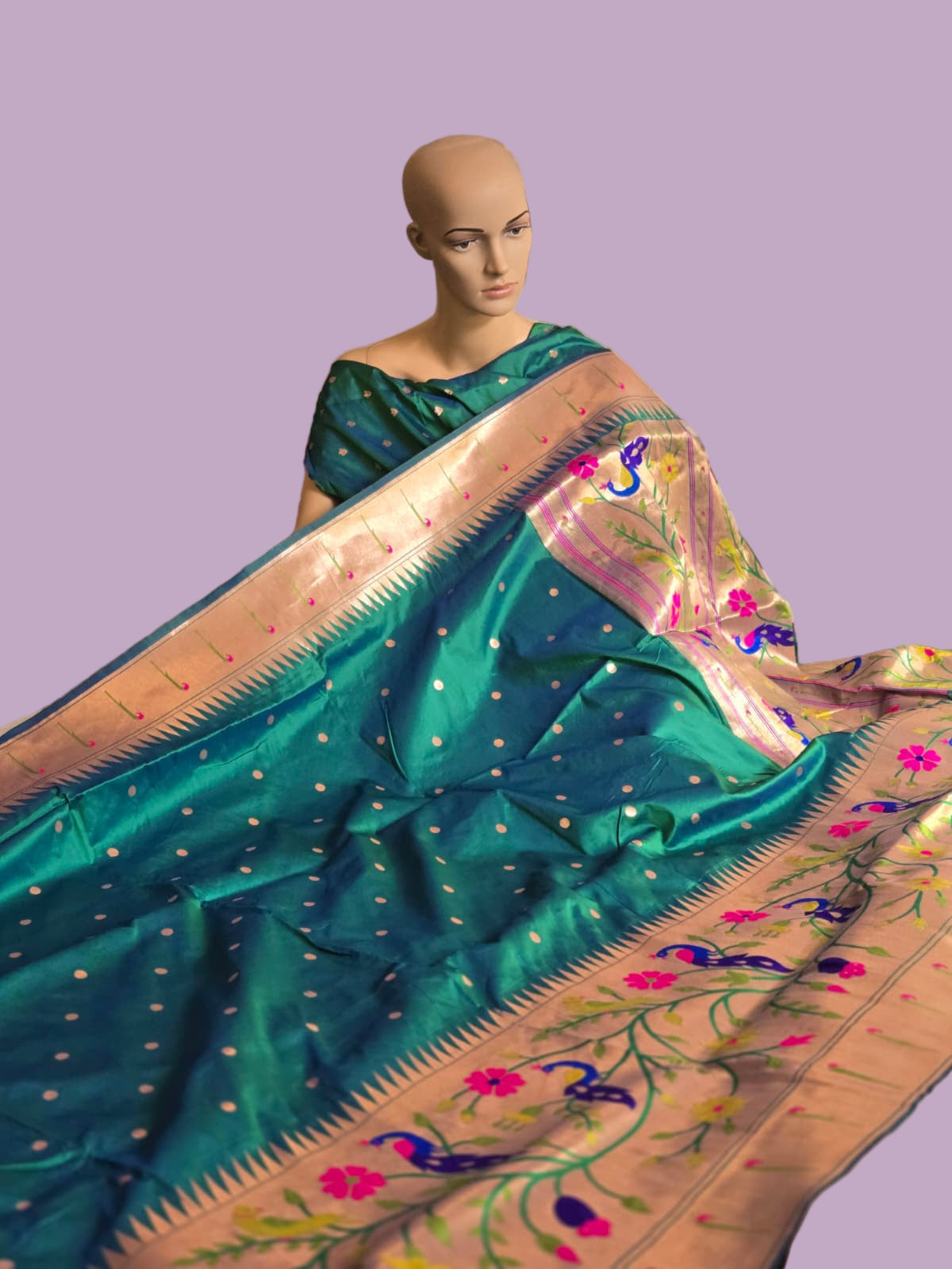 Exclusive Kanjeevaram Paithani Silk Saree Buy from USA