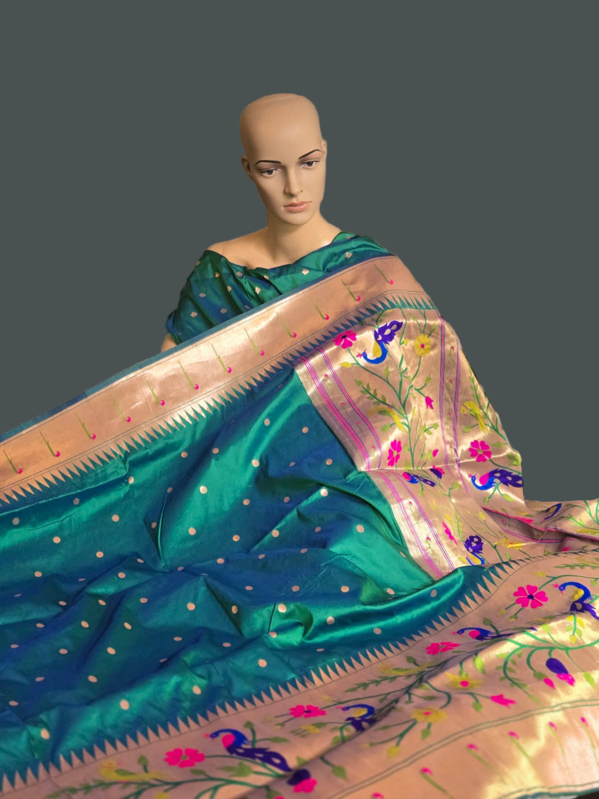 Exclusive Kanjeevaram Paithani Silk Saree Buy from USA