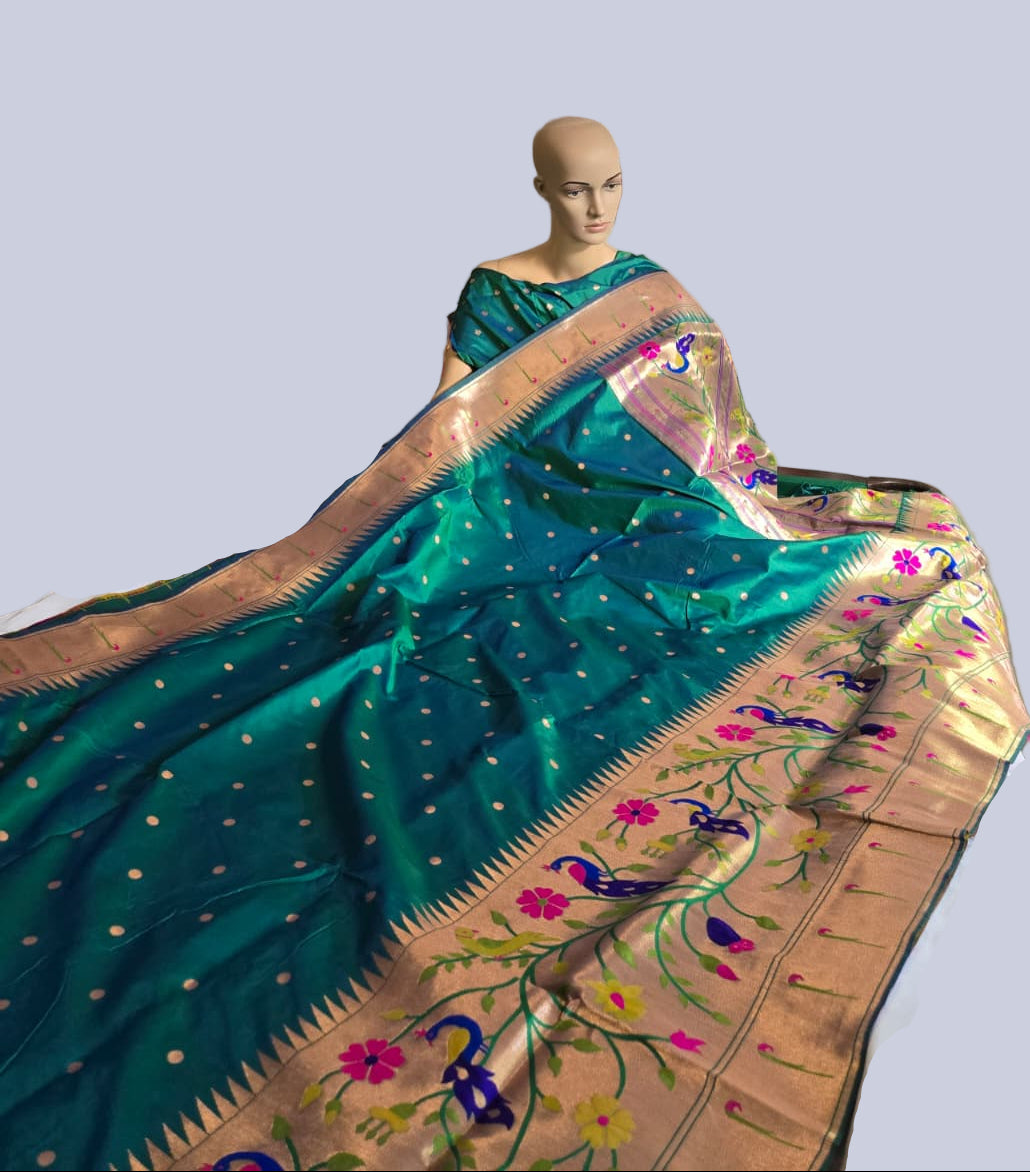 Exclusive Kanjeevaram Paithani Silk Saree Buy from USA