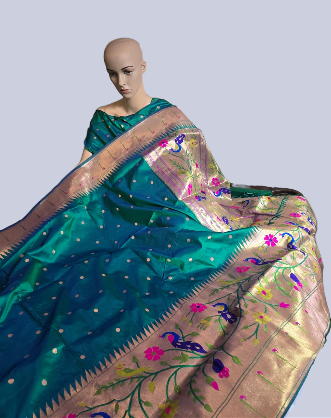 Exclusive Kanjeevaram Paithani Silk Saree Buy from USA