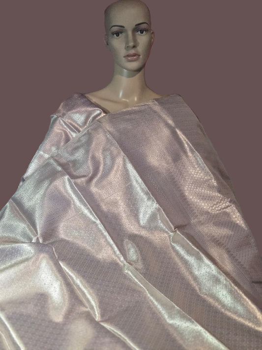 Premium  Pure Tissue Brocade Saree in Bridal Grey with Zari Work & Matching Pallu | Soft Silk Saree  USA