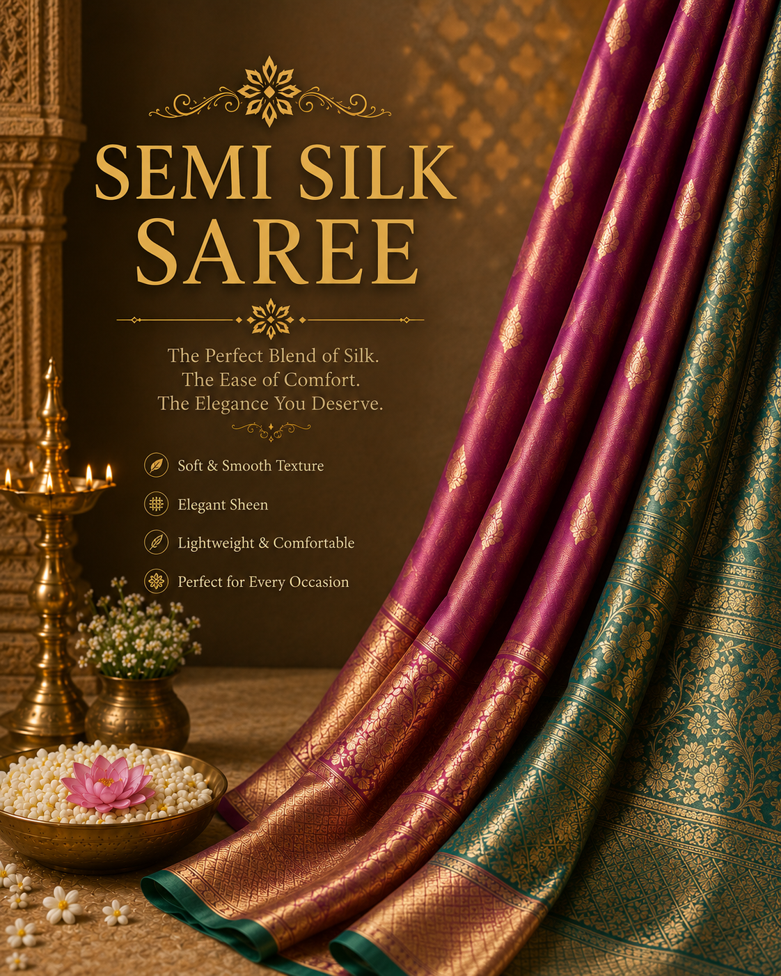 Semi Silk Saree