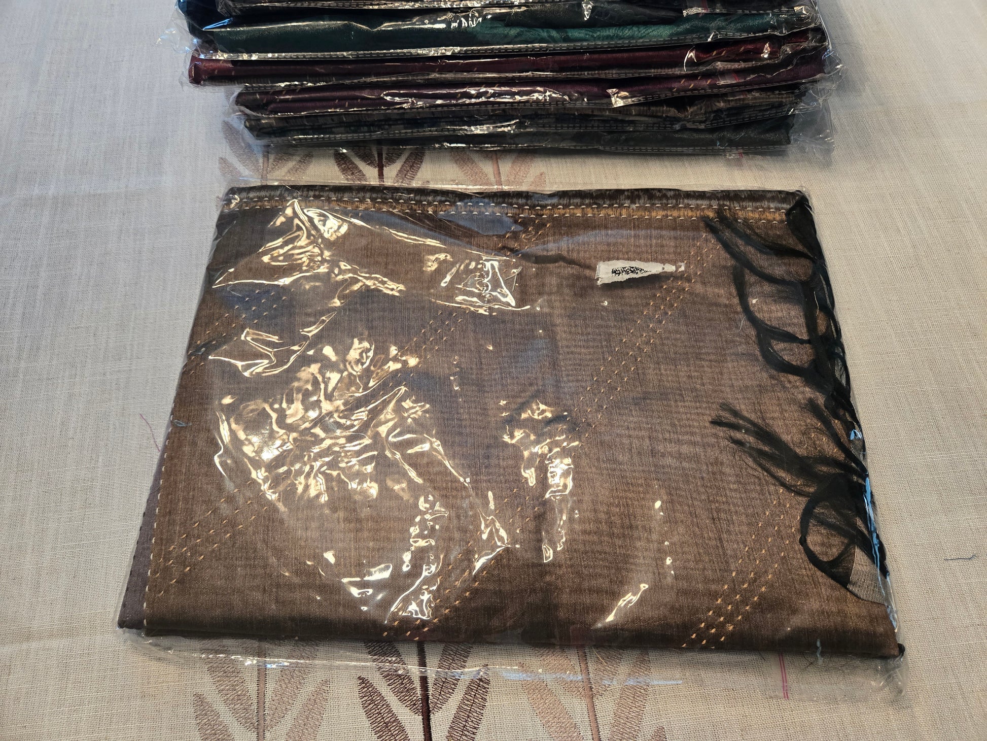 Art Silk Cotton Saree Cationic Sufi Cotton Saree Fancy Saree Ikat Print Thread work Saree Mud Green Color