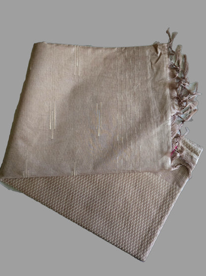 Allover Stitch Tussar Silk Saree USA in Light Lavender |Soft Silk Saree | Pastel Color Silk Saree for Wedding & Festive Wear