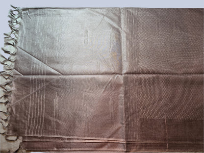 Allover Stitch Tussar Silk Saree USA in Light Lavender |Soft Silk Saree | Pastel Color Silk Saree for Wedding & Festive Wear
