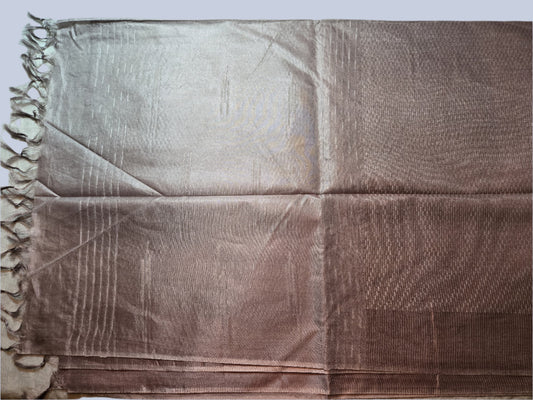 Allover Stitch Tussar Silk Saree USA in Light Lavender |Soft Silk Saree | Pastel Color Silk Saree for Wedding & Festive Wear