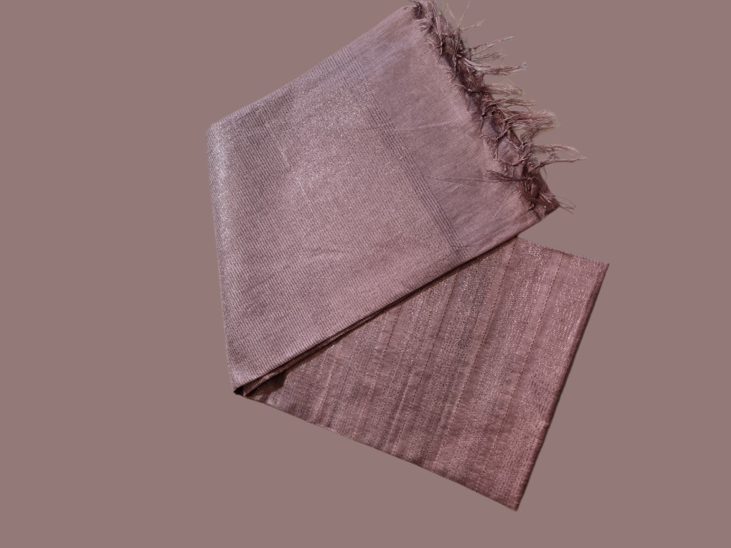 Allover Kanta Stitch Tussar Silk Saree USA in Baby Pink | Handcrafted Soft Silk Saree | Pastel Silk Saree for Wedding & Festive Wear