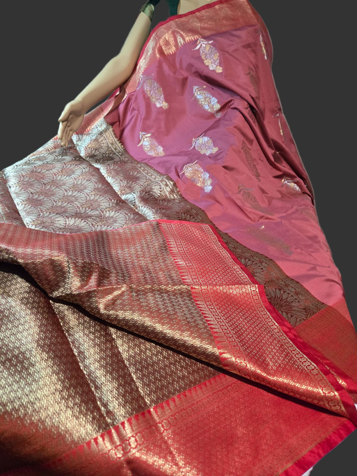 Buy Banaras Soft Silk Saree Katan Silk Saree Online USA –  Wedding, Party Wear, Engagements, Festive Events Saree Pink