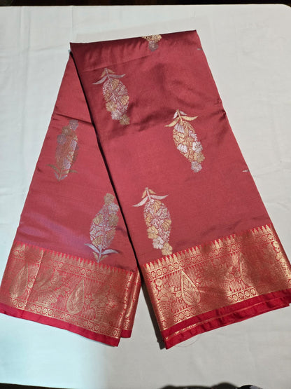 Buy Banaras Soft Silk Saree Katan Silk Saree Online USA –  Wedding, Party Wear, Engagements, Festive Events Saree Pink