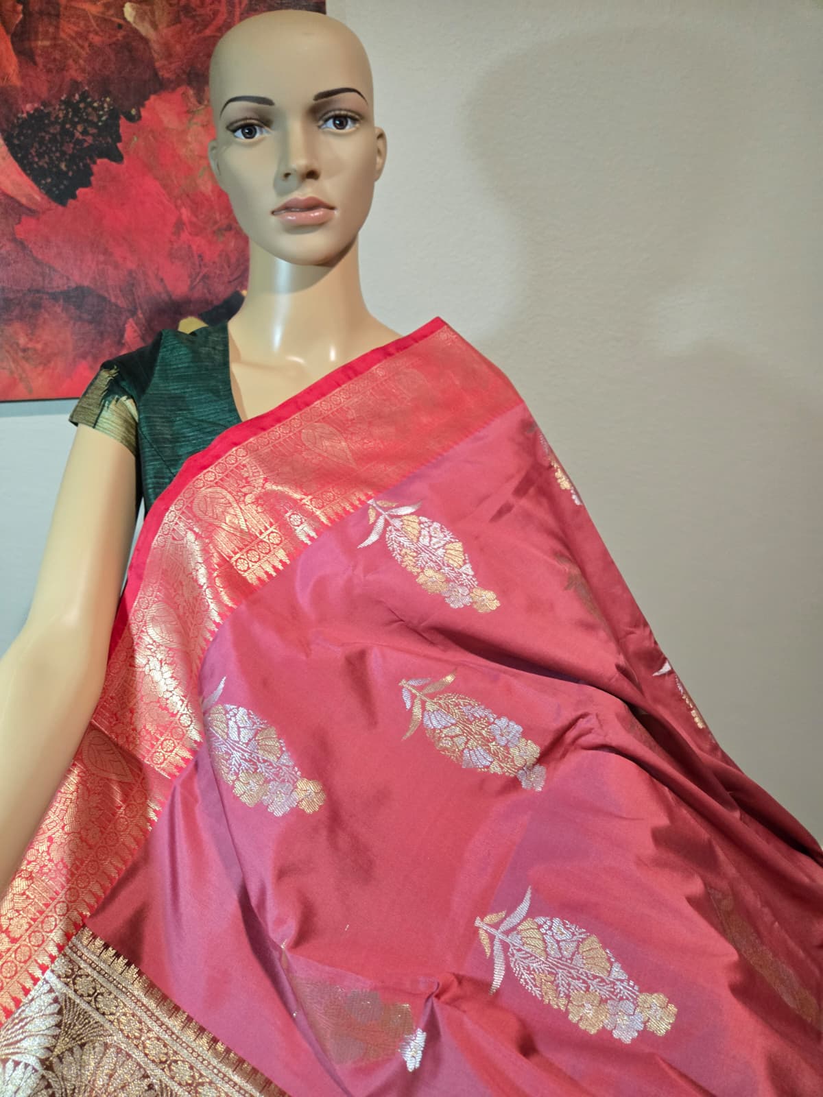 Buy Banaras Soft Silk Saree Katan Silk Saree Online USA –  Wedding, Party Wear, Engagements, Festive Events Saree Pink