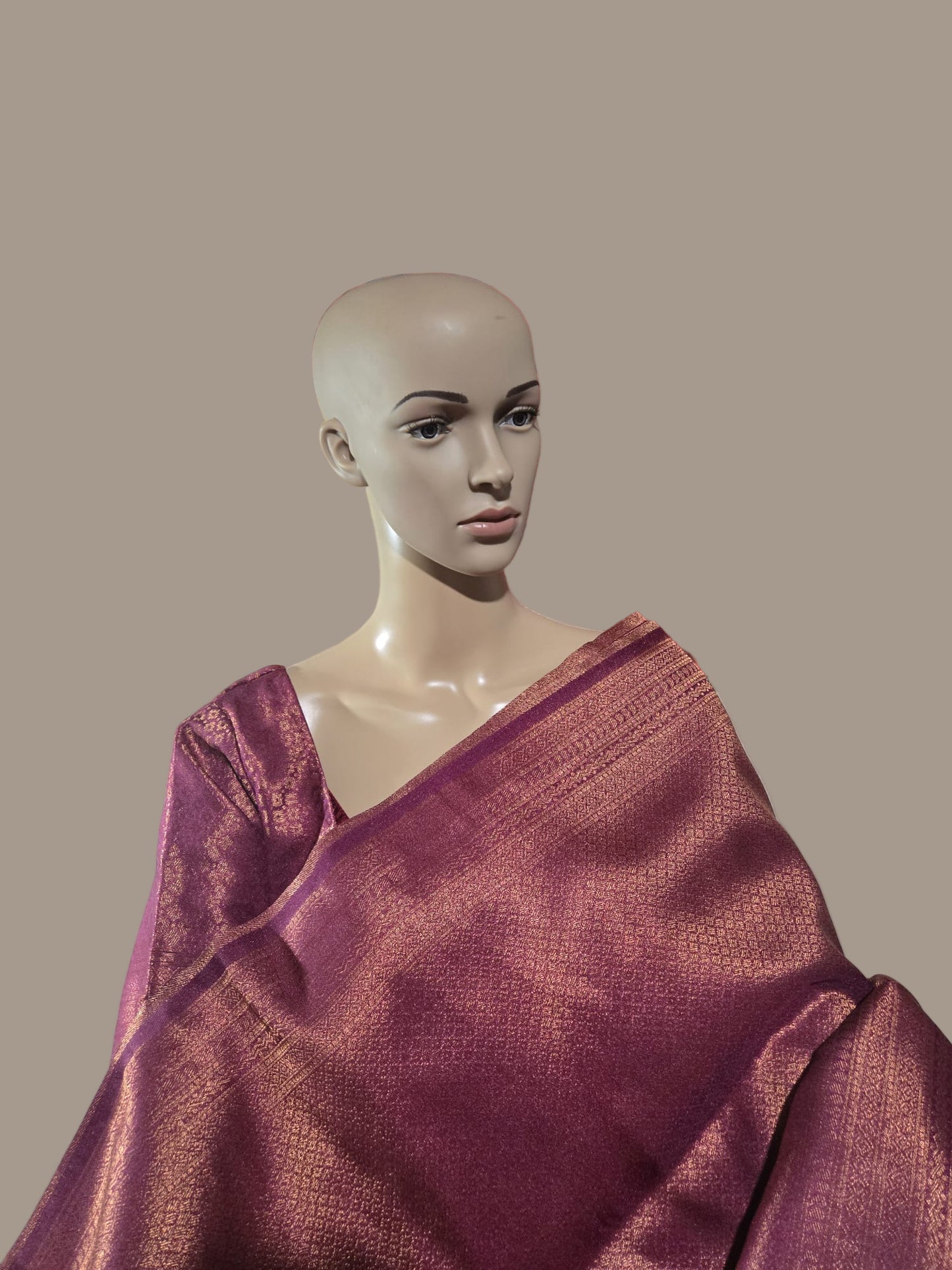 Soft Silk Saree with Elegant Border & Stitched Blouse, Stitched Saree – Ready to Wear Saree USA | Shipping from USA