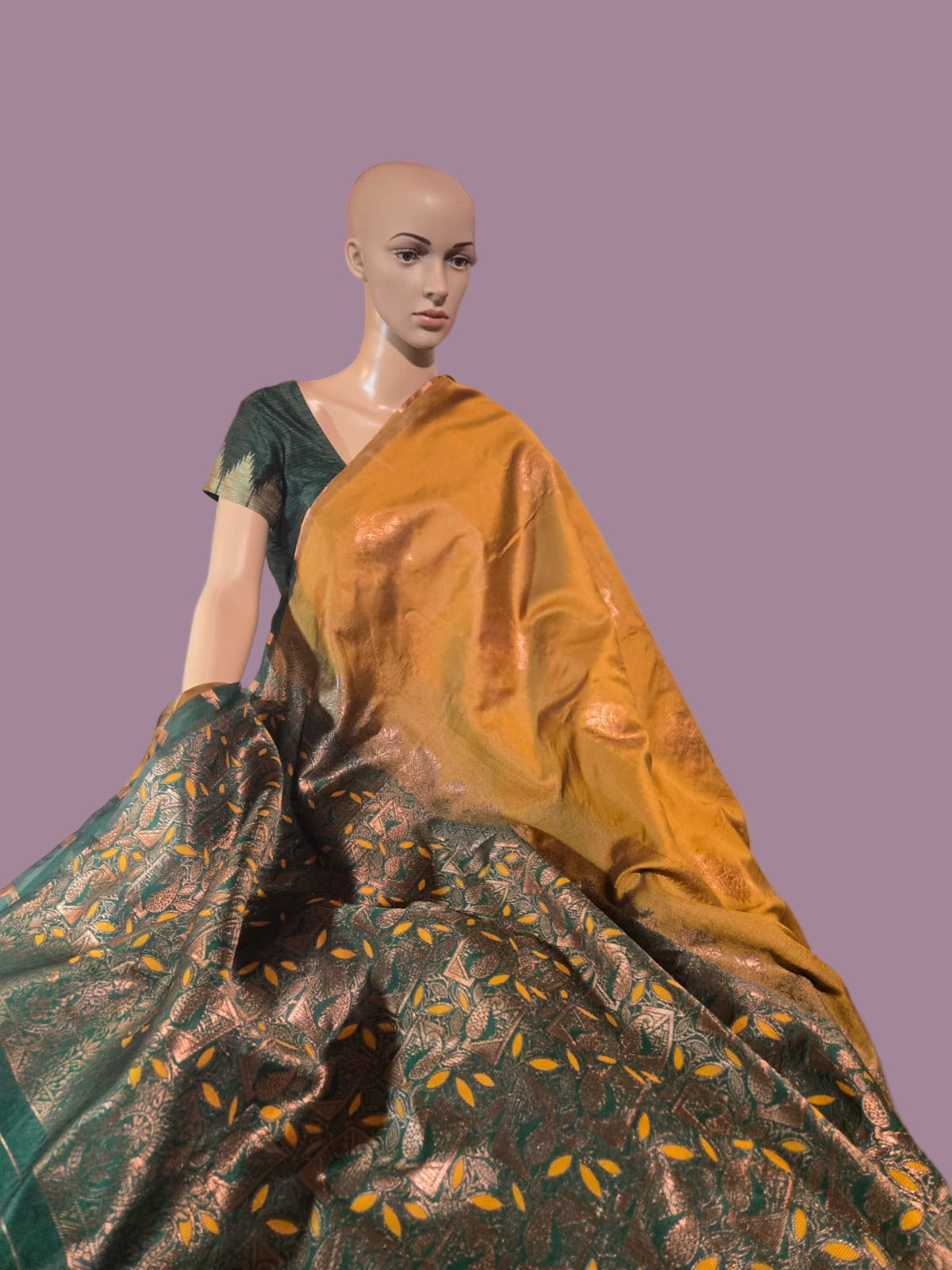 Light Weight  Fancy  Art Silk Yellow Silk Saree with Blouse Piece. Buy from USA