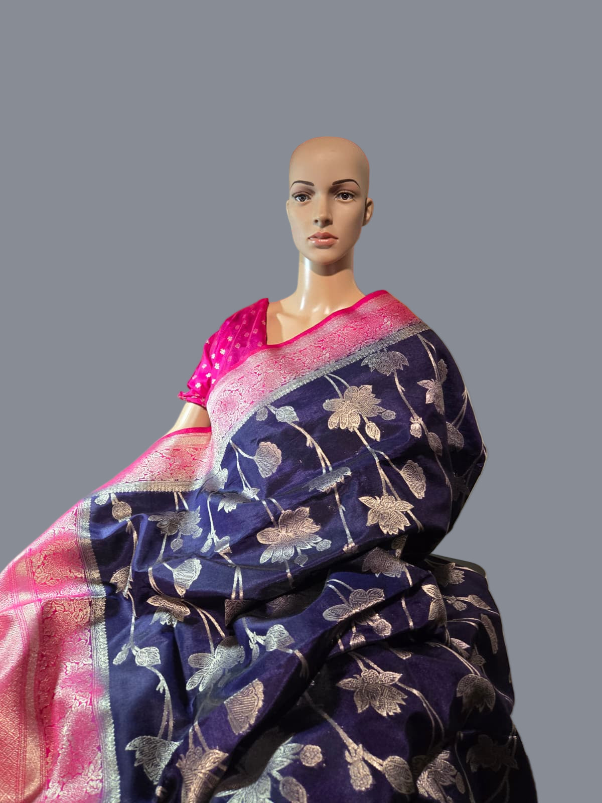 Soft Silk Sarees USA| Elegant Resham Semi Silk Saree with Running Blouse – Lightweight & Graceful Drape