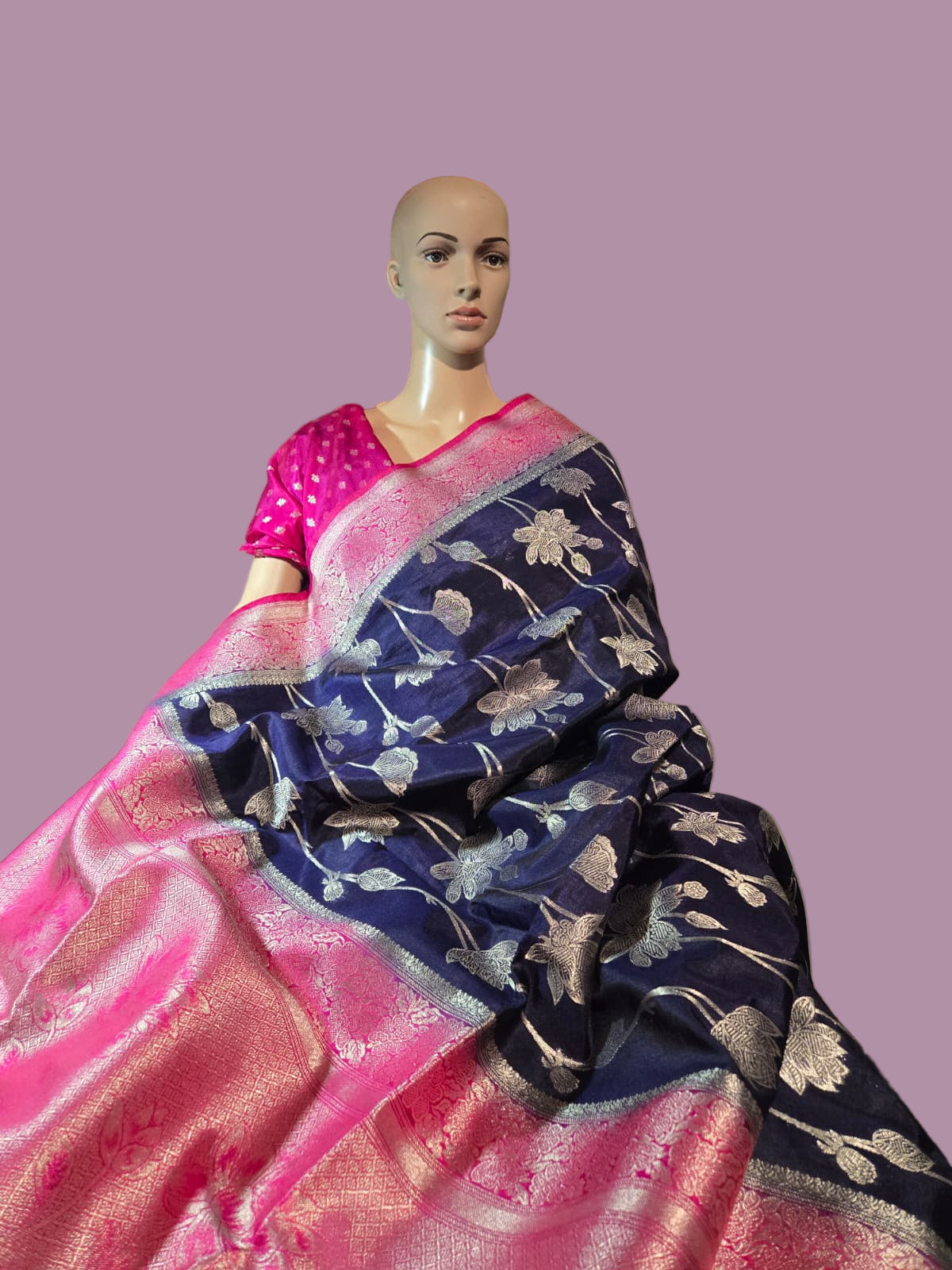 Soft Silk Sarees USA| Elegant Resham Semi Silk Saree with Running Blouse – Lightweight & Graceful Drape