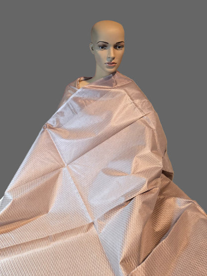 Allover Stitch Elegant Tussar Silk Saree Ship from USA in Light Lavender | Pure Tussar Silk Saree | Pastel Color Silk Saree for Wedding & Festive Wear